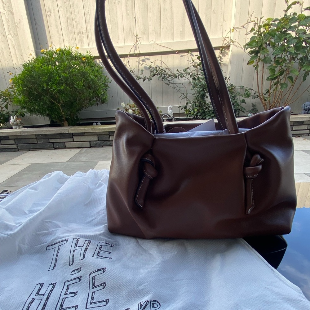 SOLD NWT Brown Shoulder Bag with Knot Design - Picture 6 of 10